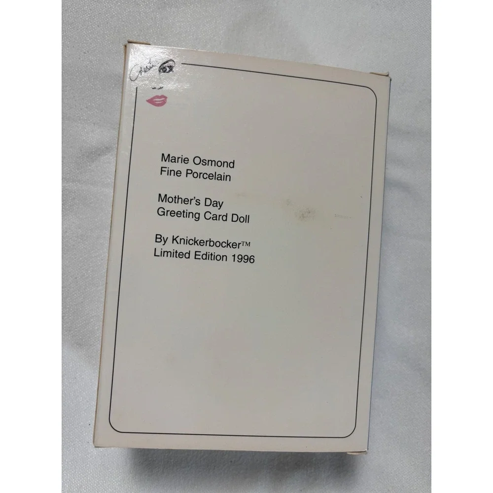 Marie Osmond Fine Porcelain Mothers Day Greeting Card Doll 1996 Limited Edition